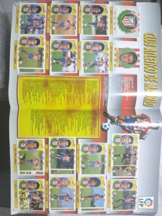 Perfecto y completo Álbum Cromos Liga 96/97