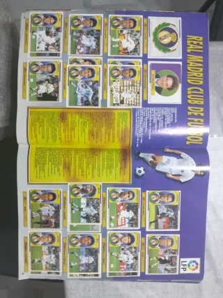 Perfecto y completo Álbum Cromos Liga 96/97