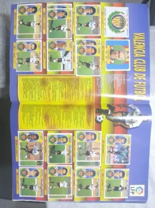Perfecto y completo Álbum Cromos Liga 96/97