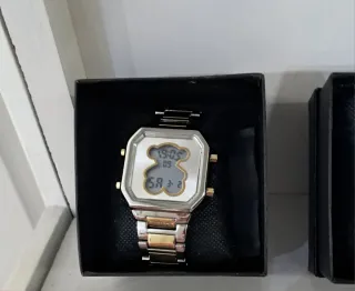 Reloj Tous Oso Dorado y Plateado
