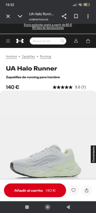 Zapatillas Under Armour Halo Beige Talla 38.5