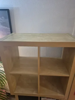 Estantería Kallax 77x77 efecto abedul