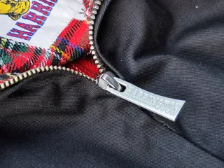 Cazadora Harrington Negra Talla M.