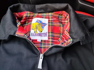 Cazadora Harrington Negra Talla M.