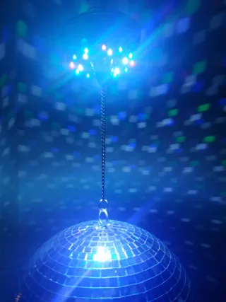 Bola Espejos Fuzzix 30cm Motor LED