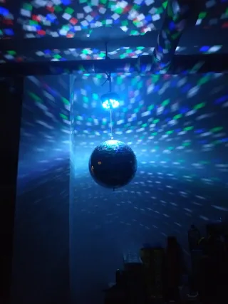 Bola Espejos Fuzzix 30cm Motor LED