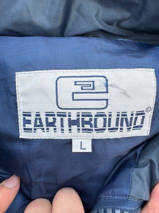 Abrigo Earthbound acolchado bloques de color