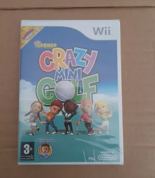 PRECINTADO. Juego Wii Crazy Mini Golf + Accesorios