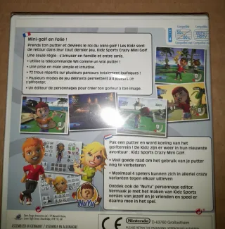 PRECINTADO. Juego Wii Crazy Mini Golf + Accesorios