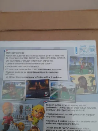 PRECINTADO. Juego Wii Crazy Mini Golf + Accesorios