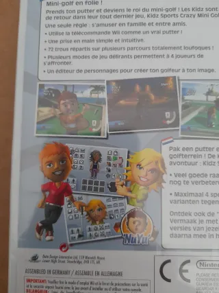 PRECINTADO. Juego Wii Crazy Mini Golf + Accesorios