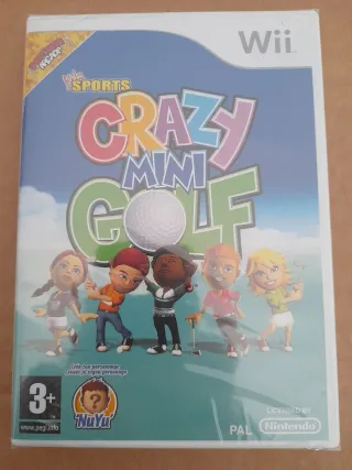 PRECINTADO. Juego Wii Crazy Mini Golf + Accesorios