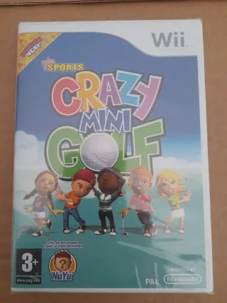 PRECINTADO. Juego Wii Crazy Mini Golf + Accesorios