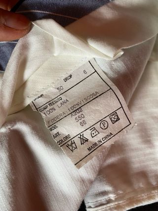 Abito sartoriale uomo pura lana vergine