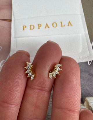 Pendientes PDPAOLA plata y baño de oro