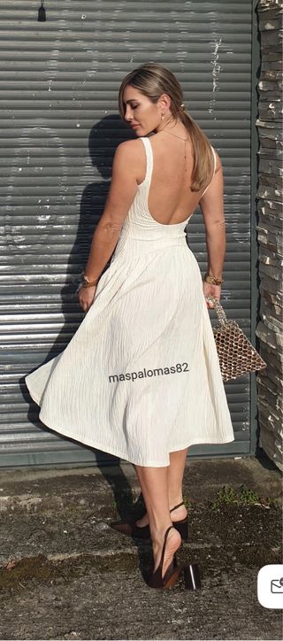 Vestido Zara textura