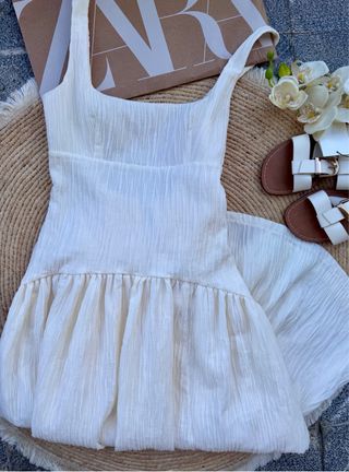 Vestido Zara textura