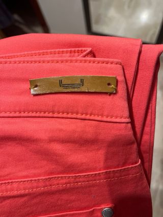 Vaqueros Adolfo Dominguez Naranja