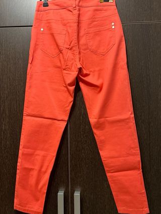 Vaqueros Adolfo Dominguez Naranja