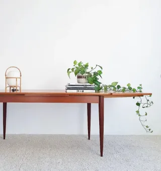 Mesa extensible Mid Century. Francia 60s.