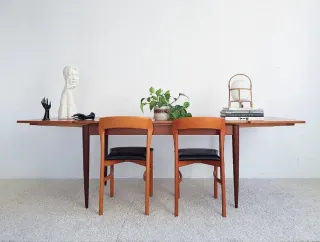 Mesa extensible Mid Century. Francia 60s.