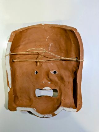 Máscara Barro Teatro Romano Antigua