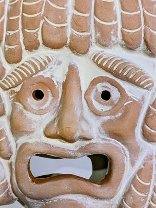 Máscara Barro Teatro Romano Antigua