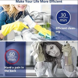 Cepillo Eléctrico Limpieza Multifuncional