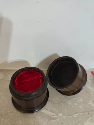 Porta anello vintage in legno