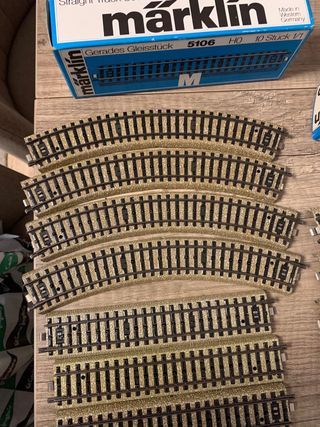 Vías Märklin 5106 y 5100