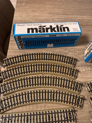 Vías Märklin 5106 y 5100