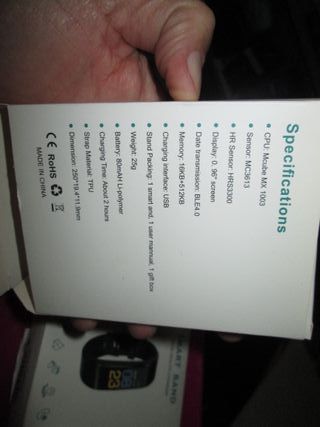 Lote 2 Smart Band Negras