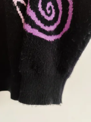 Jersey Gótico Gato Negro Morado