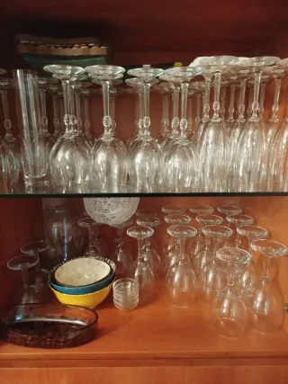 Copas de cristal de Bohemia