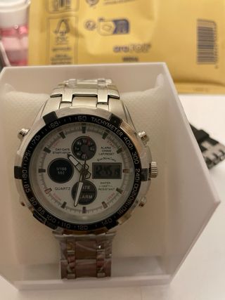 Reloj Eve MonCross Plata y Blanco