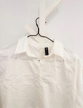 Camisa Zara Blanca Talla XS Elegante Oficina