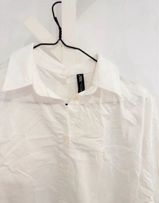 Camisa Zara Blanca Talla XS Elegante Oficina