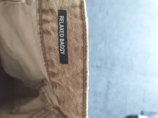 Pantalón vaquero ancho Pull&Bear beige 46