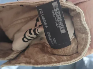 Pantalón vaquero ancho Pull&Bear beige 46