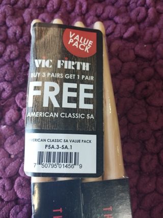 (Nuevas) Baquetas VicFirth (5A) x (4uds), Hickory