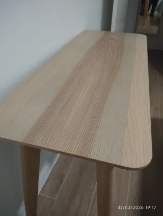 Mesa de madera con cajón, multiusos.
