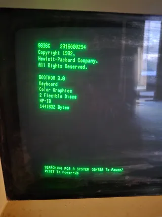 Ordenador HP 9836C Antiguo