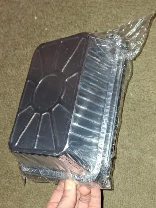 4 Bandejas de Aluminio para Barbacoa