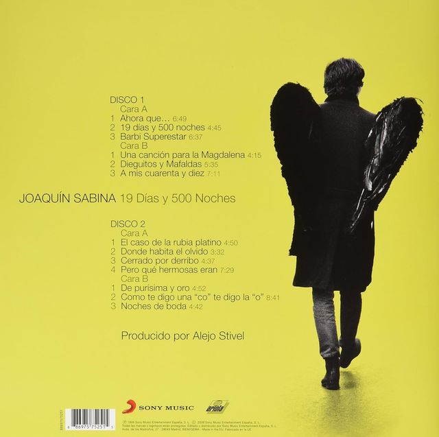 2 Vinilos Joaquín Sabina - 19 Días y 500 Noches