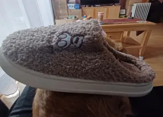 Pantuflas hombre marrones