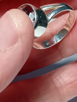 Anillo Plata Ley Piedra topacio mistico