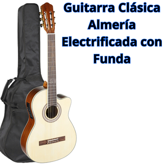 Guitarra Clásica Almería Electrificada + Funda
