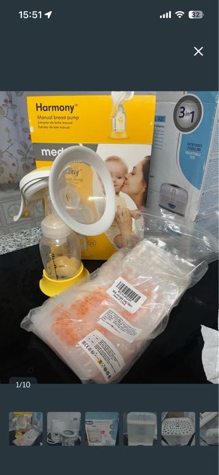 Sacaleches manual Harmony Medela