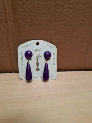 Pendientes Flamenca Morados