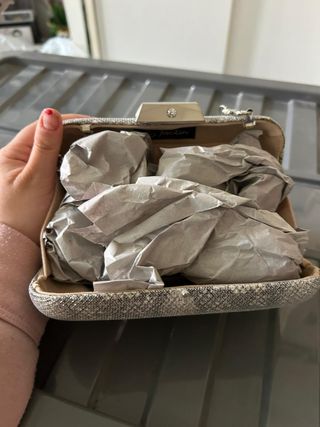 Bolso de mano estampado serpiente